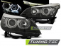 Preview: LED Angel Eyes Scheinwerfer für BMW 5er E60/E61 03-07 schwarz